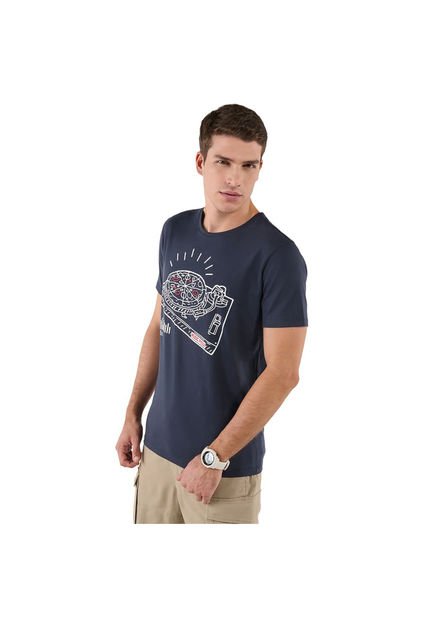Camiseta Para Hombre Atena Azul
