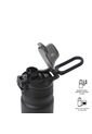 Termo Para Agua Con Tapa Intercambiable Flux 750 Ml Negro de Totto