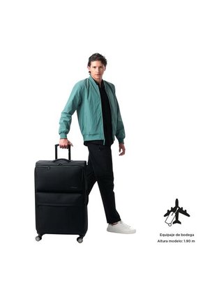 Maleta De Viaje Grande 360 Canvas Bodega Negra