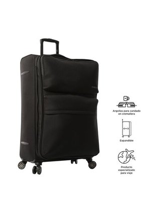 Maleta De Viaje Grande 360 Canvas Bodega Negra