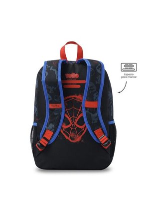Morral Para Niño Spiderman Hero Mediano Negro