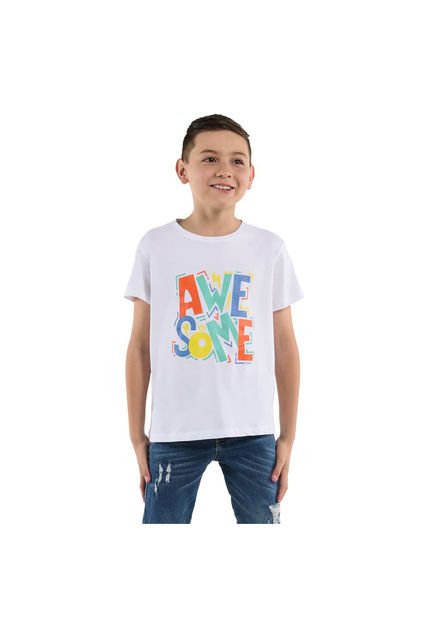 Camiseta Para Niño Lotto 2 Blanca