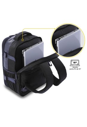 Morral Multifuncional De Viaje Mediano Trip Azul