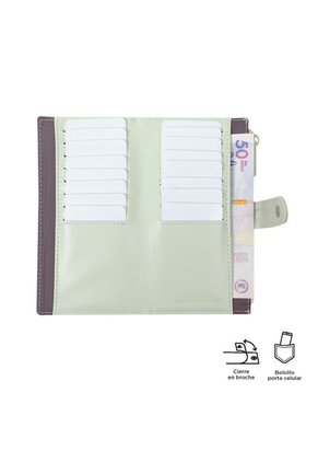 Billetera Dull L Verde Grande