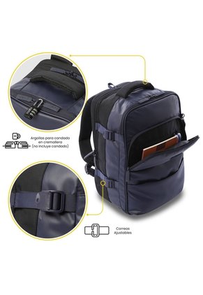 Morral Multifuncional De Viaje Mediano Trip Azul