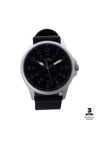Reloj Análogo Ticker Color Negro Totto