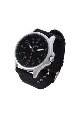 Reloj Análogo Ticker Color Negro