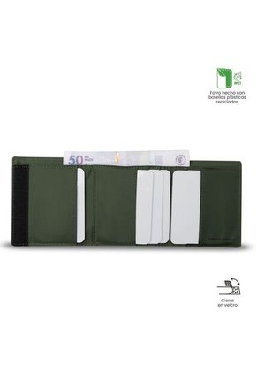 Billetera Para Hombre Sayle Con RFID Blocker Verde