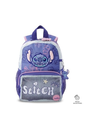 Morral Para Niña Stitch On The Beach Pequeña Azul Totto