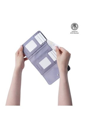 Billetera Para Mujer Montana Con RFID Blocker Morada