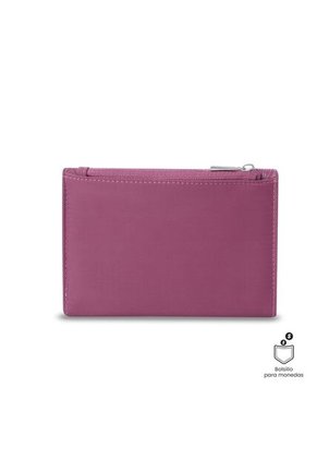 Billetera Para Mujer Montana Con RFID Blocker Rosada Rose