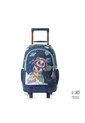 Maleta Para Niño Con Ruedas + Libro Para Colorear Panda Space Azul de Totto