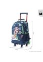 Maleta Para Niño Con Ruedas + Libro Para Colorear Panda Space Azul de Totto