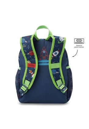 Combo Escolar Morral Panda Space + Lonchera Y Cartuchera