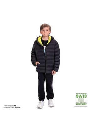 Chaqueta Para Niño Colorkid 2.0 Acolchada Color Negra