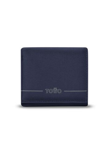Billetera Para Hombre Sayle Con RFID Blocker Azul Totto
