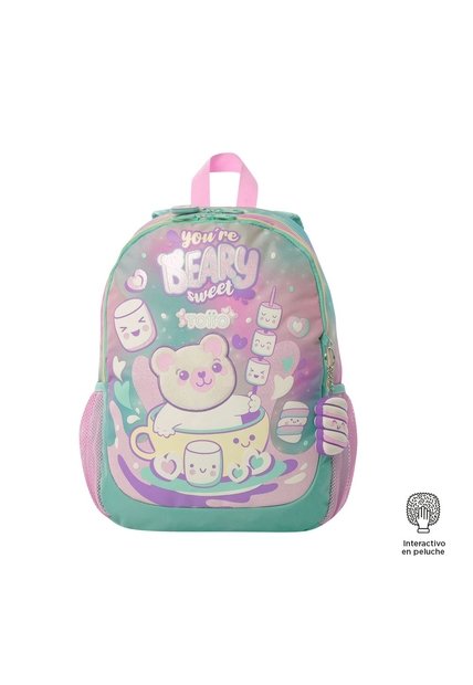Morral Para Niña Mellow Mediano Estampado De Oso