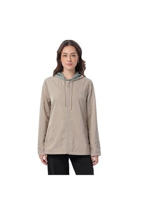 Chaqueta Doble Faz Para Mujer Baccat Beige/Verde