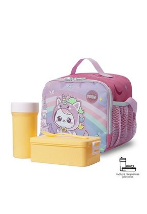 Lonchera Térmica Para Niña Magic Spark Grande Rosada