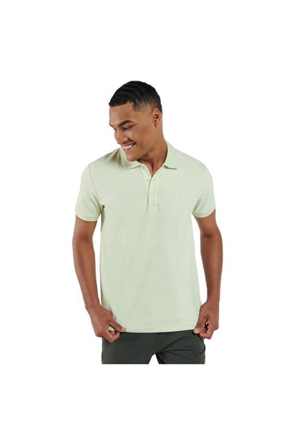 Camisa Polo Youngpolo Verde Hombre