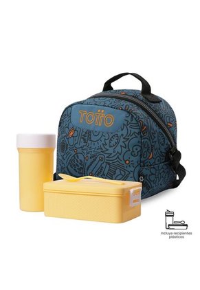 Lonchera Térmica Para Hombre Borrador Mediano Azul