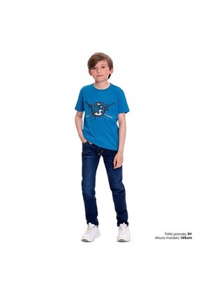 Camiseta Para Niño Proyecty Color Azul