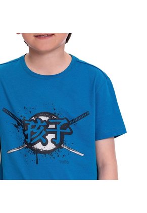 Camiseta Para Niño Proyecty Color Azul