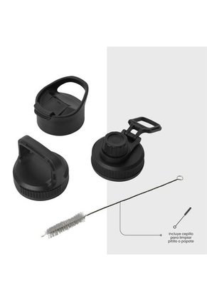 Termo Botella Térmica Botilito 750ml Agua Acero Gris Pack X3