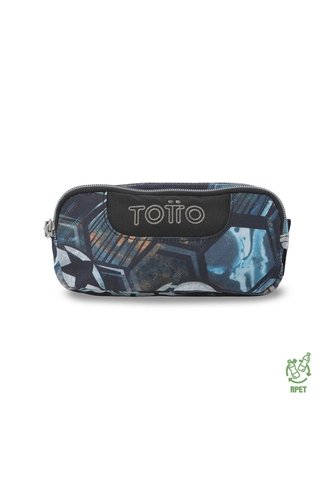 Cartuchera Escolar Pequeña Para Hombre Sobre Negro Totto