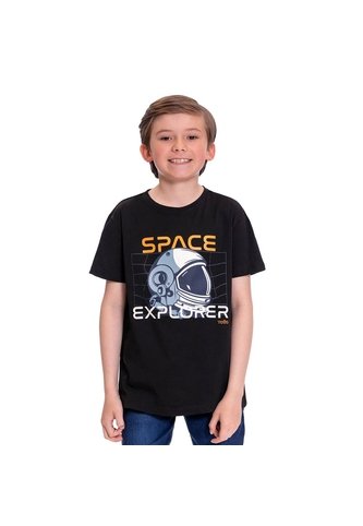 Camiseta Para Niño Proyecty Color Negra Totto