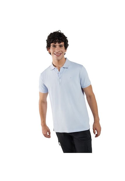 Camisa Polo Youngpolo Azul Hombre