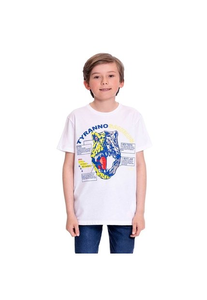 Camiseta Para Niño Proyecty Color Blanca