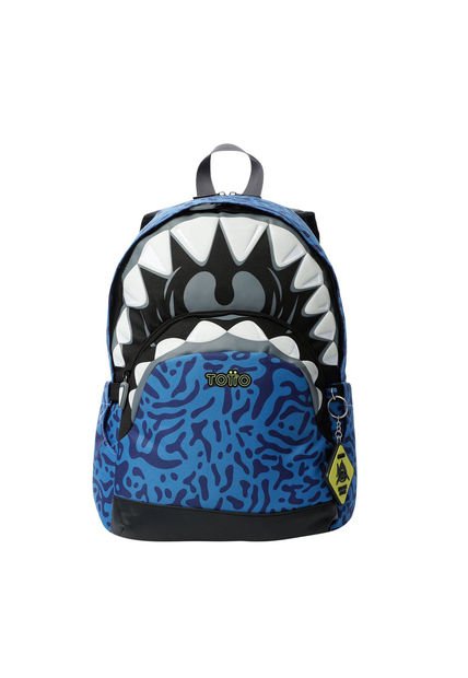 Morral Para Niño Sharky Mediano Azul