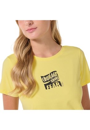 Camiseta Estampada Para Mujer Prime Amarilla