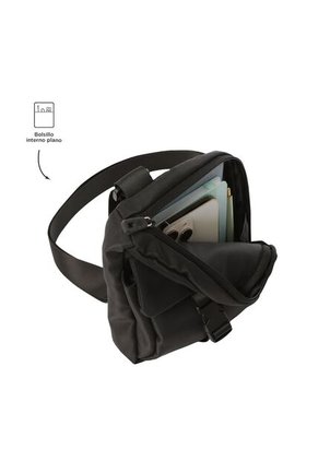 Bolso Manos Libres Ttb S Para Hombre Negro