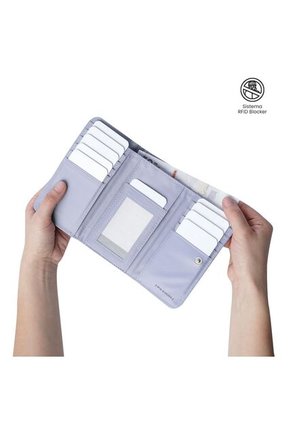 Billetera Para Mujer Texture Var Con RFID Blocker Morada