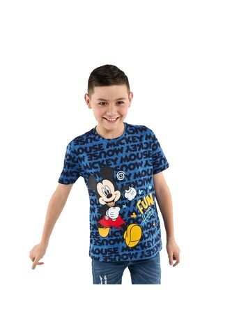 Camiseta Para Niño Mickey Fun Azul Totto