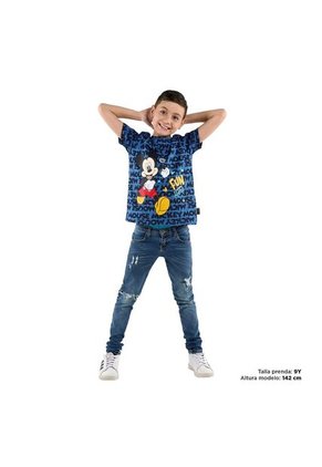 Camiseta Para Niño Mickey Fun Azul