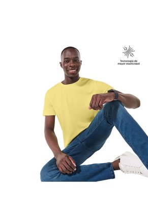 Camiseta Para Hombre Manne Amarilla