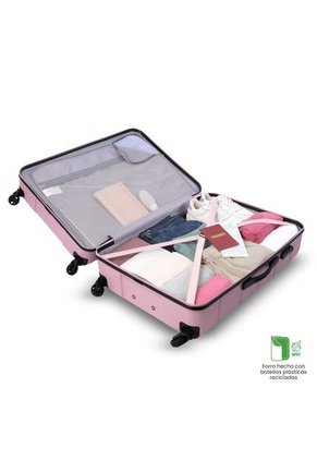 Maleta De Viaje Grande 23 Kilos 360 Rayatta Rosada