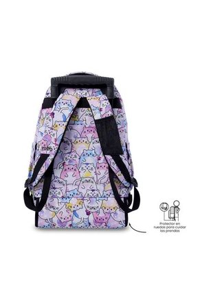 Maleta Para Niña Con Ruedas Porta PC 15.4" Renglón Glitter Rosado