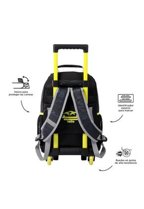 Morral Con Ruedas Niño Rue Bomper Spaceship M Negro