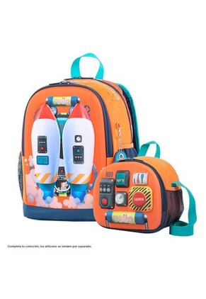 Lonchera Totto Para Niño Cohety Naranja