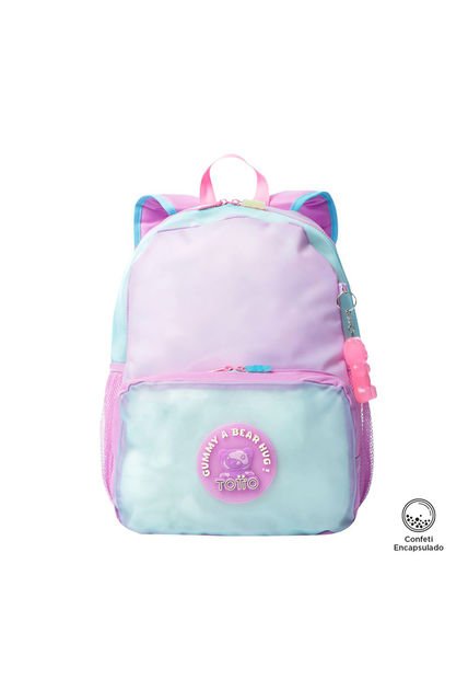 Morral Para Niña Gummy Bear Mediano Morado/Azul