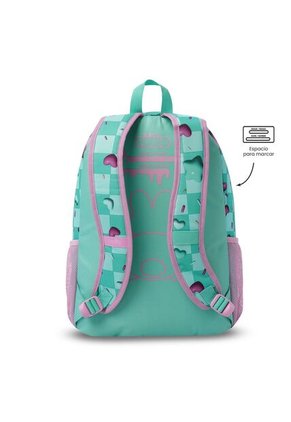 Morral Para Niña Bunny Pump Grande Verde Con Conejos