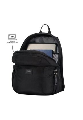 Morral Universitario Porta PC 14" Trik Mediano Negro