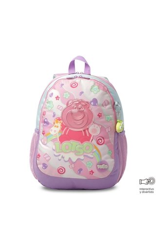 Morral Para Niña Lotso Gummy Mediano Rosado Totto