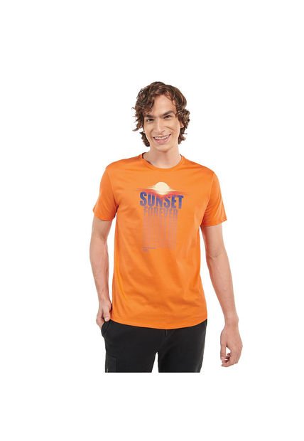 Camiseta Hombre Atena Naranja