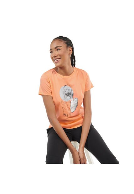Camiseta Mujer Dusti Naranja