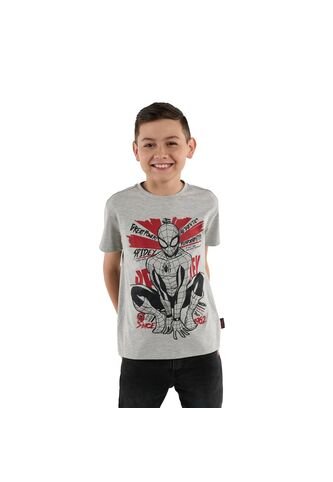 Camiseta Para Niño Spiderman Amazing Gris Totto